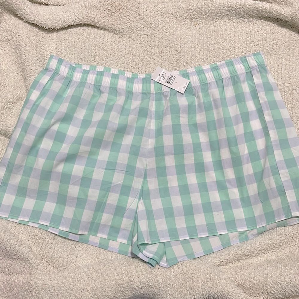 NWT- LOFT- L. Cotton Sleep Short